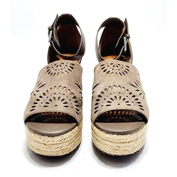 Indigo Rd. Kash Wedge Espadrille Slingback Sandals Women's Sz 8.5 Brown MSRP $80 - Picture 5 of 8